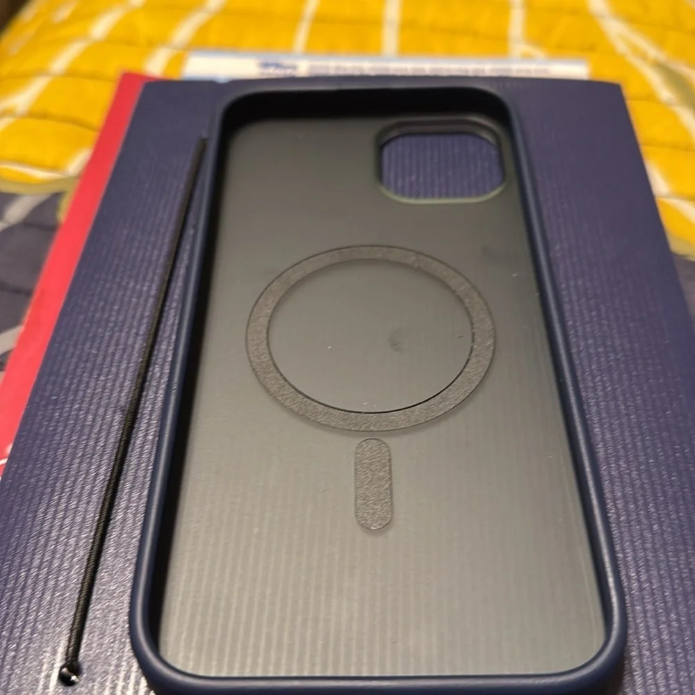 Black and blue iPhone 16 plus case